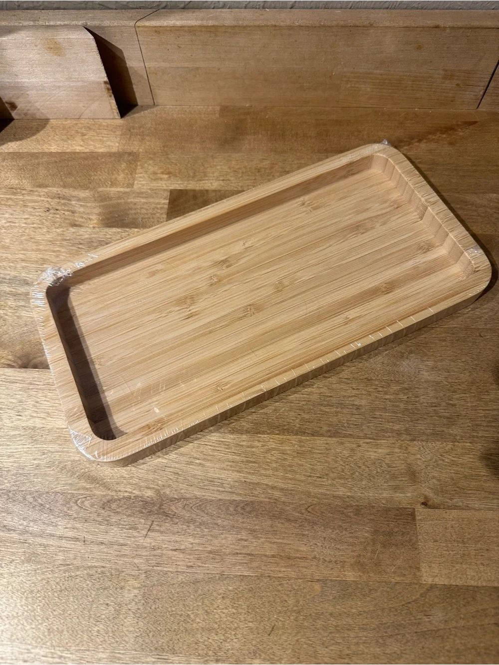 NWT Natural Bamboo Bath Tray